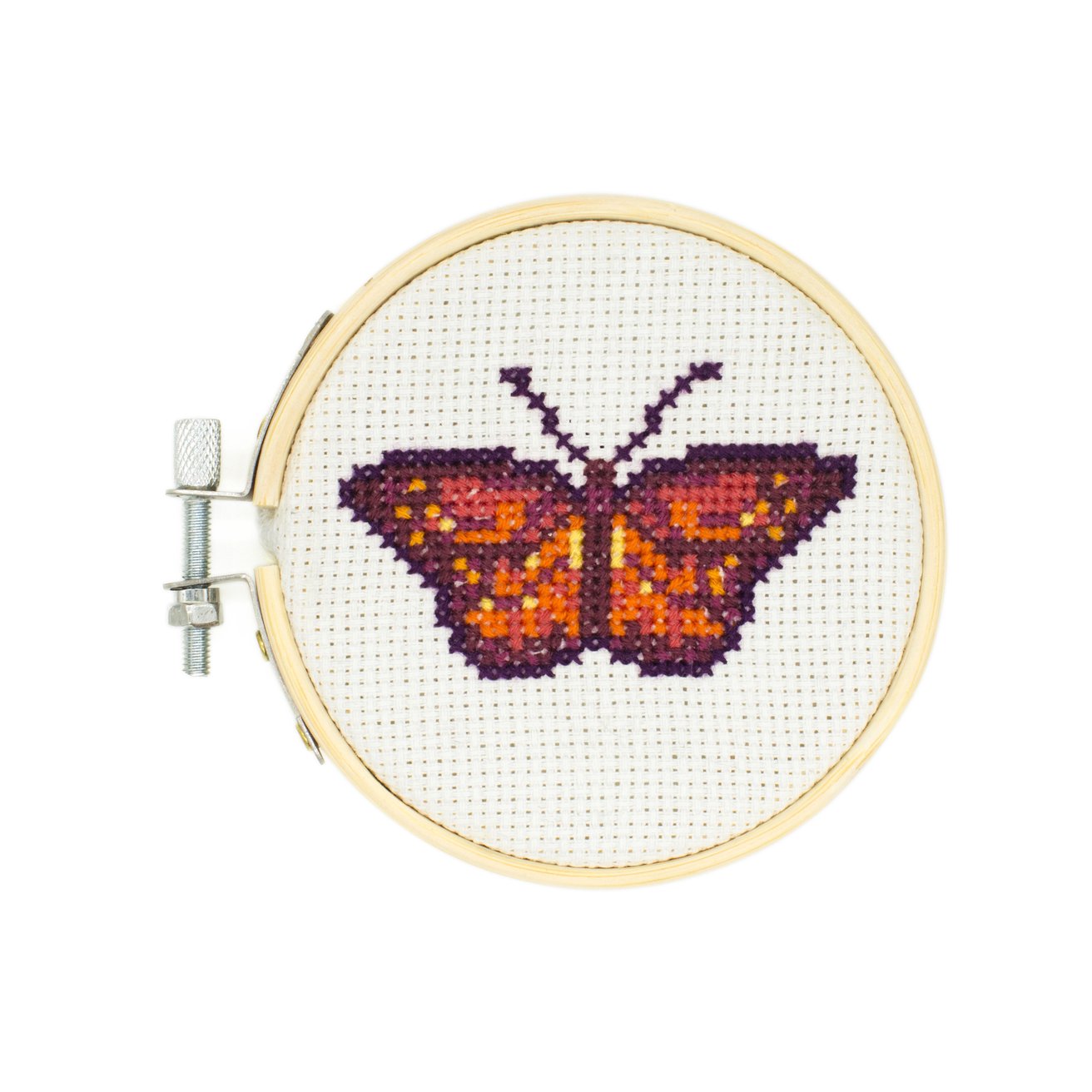 Mini Cross Stitch Embroidery Kit- Butterfly